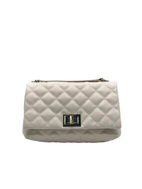 International Concepts Off-White Quilted Diamond Shoulder Bag